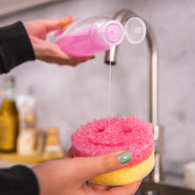 Načítať obrázok do zobrazovača galérie, Prostriedok na umývanie riadu Scrub Daddy Pink Sparkle na hubke Scrub Mommy