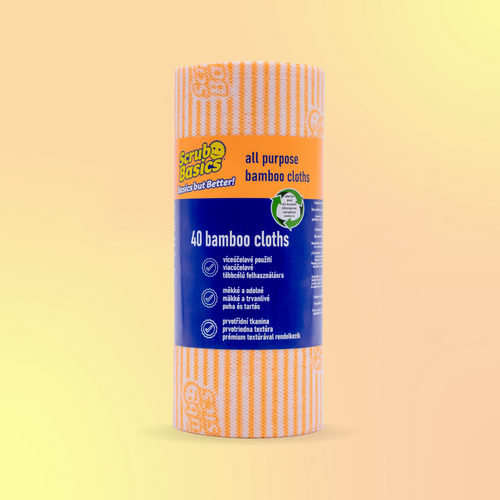 Scrub Basics univerzálne bambusové čistiace utierky