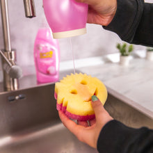 Načítať obrázok do zobrazovača galérie, Scrub Daddy Čisto ružová sada na umývanie riadu pri používaní v kuchyni
