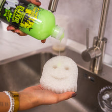 Načítať obrázok do zobrazovača galérie, Scrub Daddy Halloween Combo so svietiacim prostriedkom na umývanie riadu a hubkou v tvare ducha
