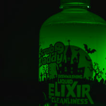 Načítať obrázok do zobrazovača galérie, Etiketa svietiaceho halloweenského prostriedku na umývanie riadu Scrub Daddy v tme
