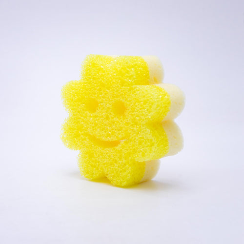 Scrub Mommy Power Flower žltá (1 ks)